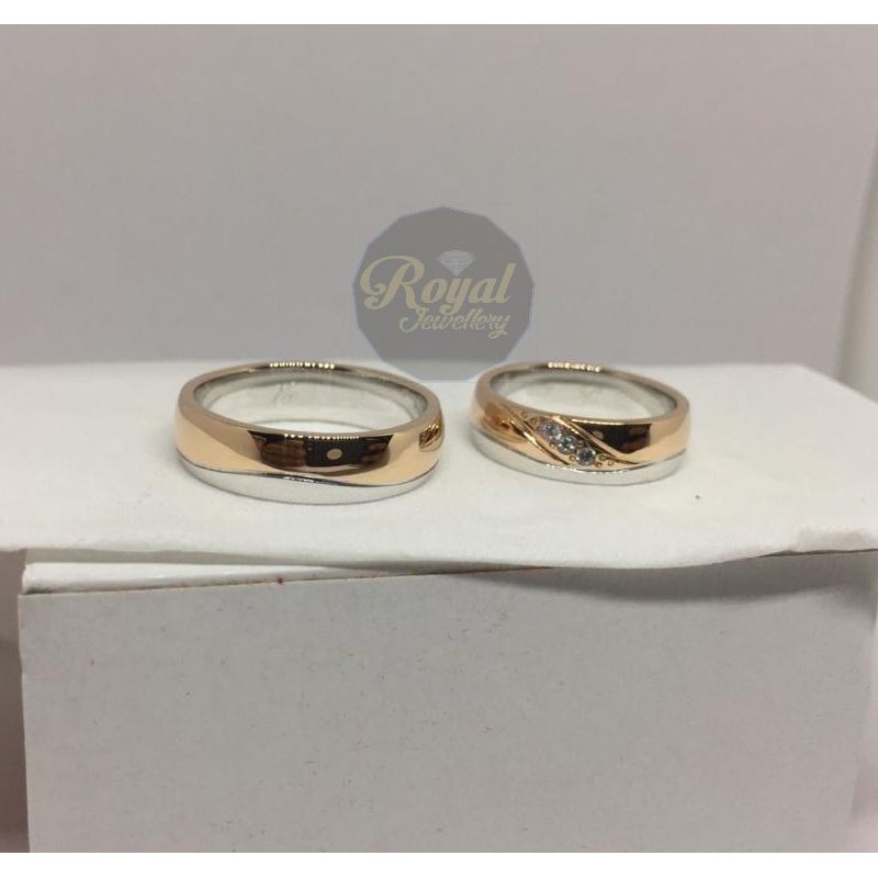 Jual Cincin Kawin Nikah Tunangan Palladium Emas Platinum Perak Couple