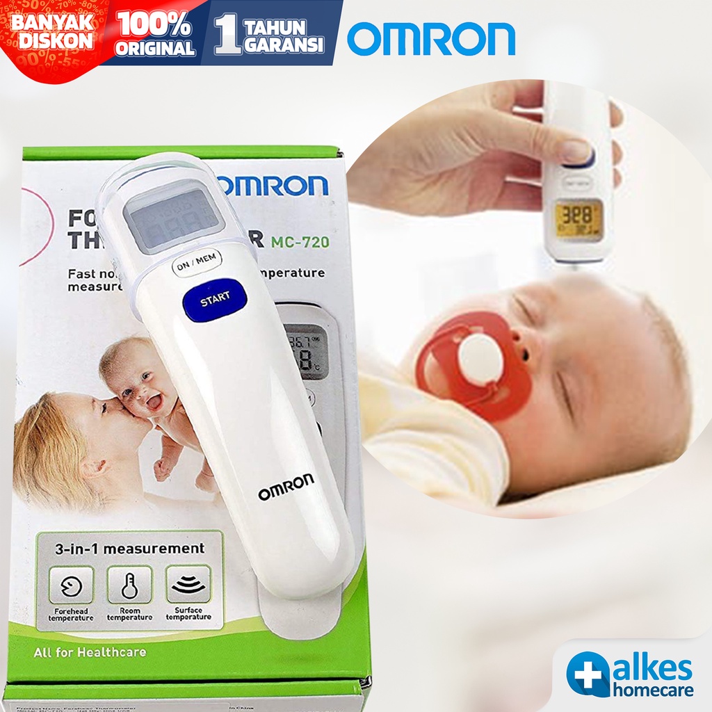 Jual Thermometer Infrared OMRON MC 720 Termometer Non Kontak OMRON