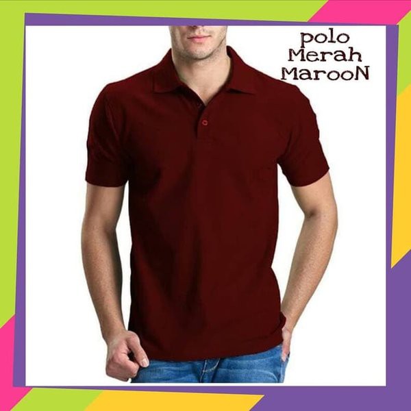 Jual Kaos Poloshirt Kerah Polos Wkpolospria Shopee Indonesia