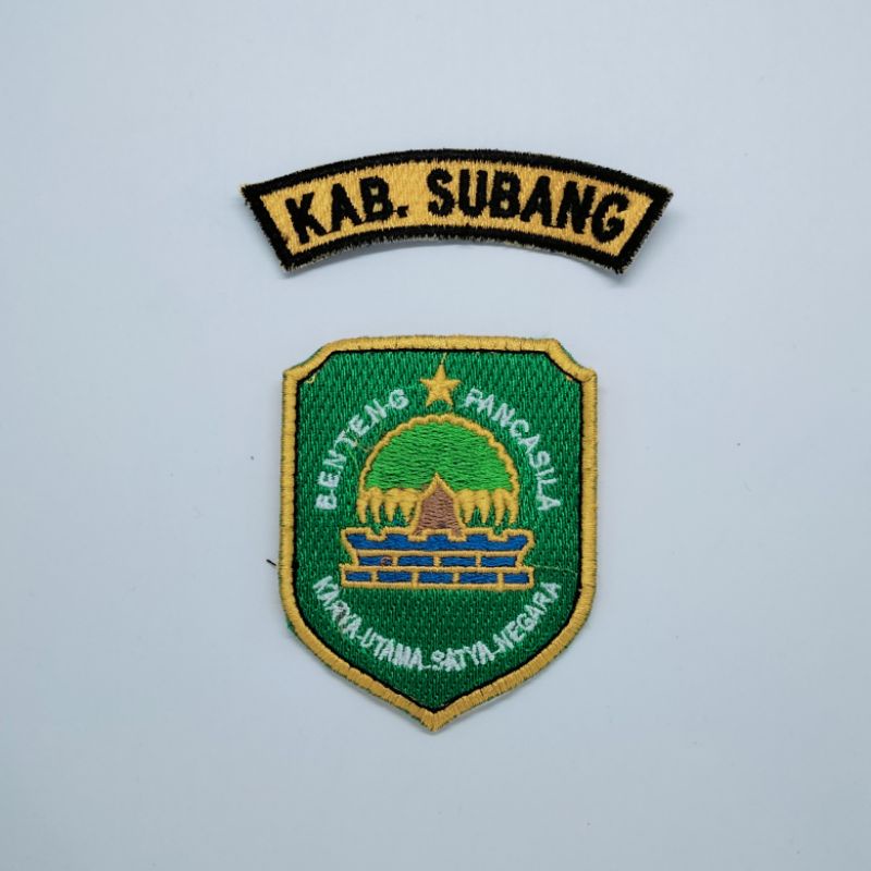 Jual Logo Bordir Kabupaten Subang / Logo Kabupaten Subang / Bordir Logo ...