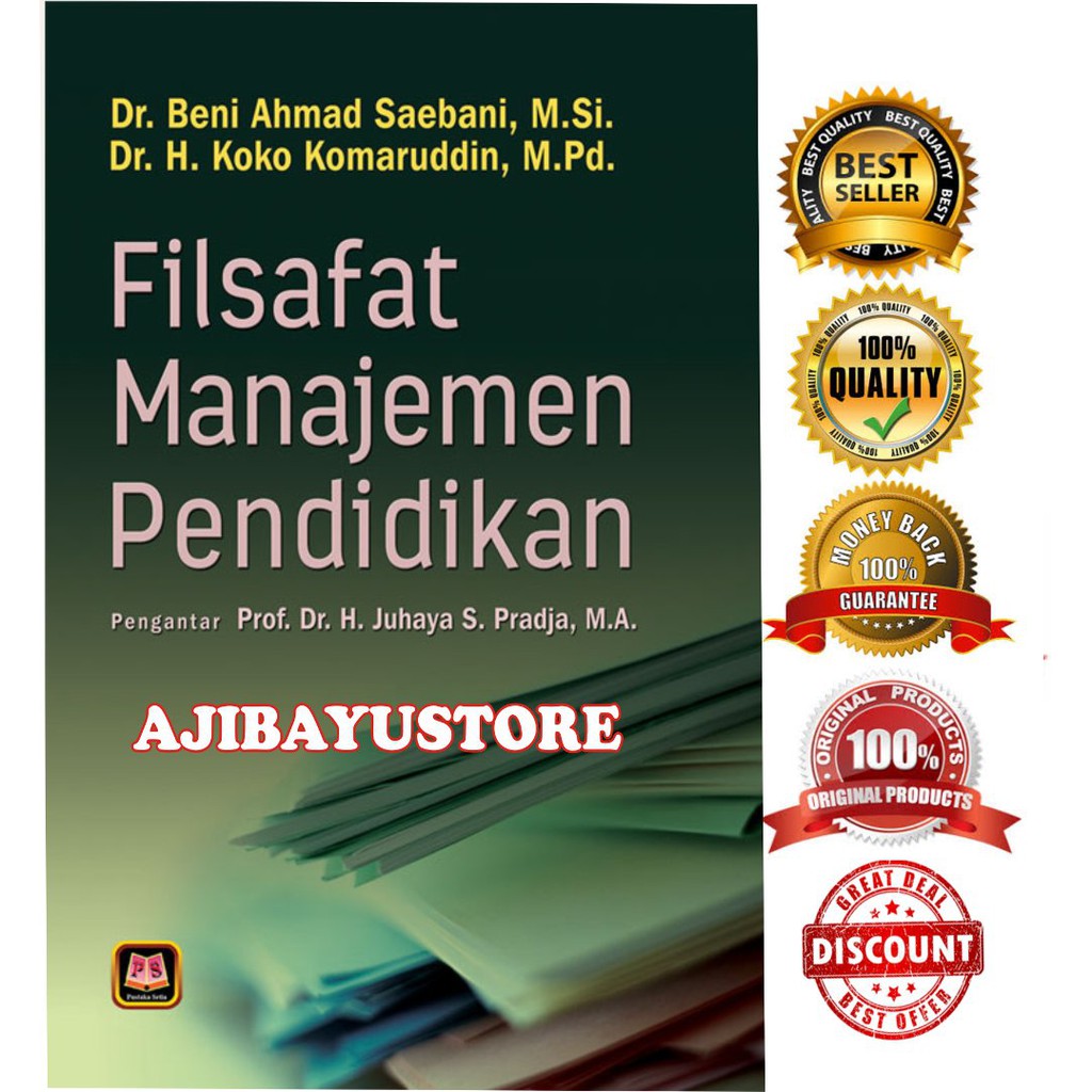 Jual Buku Filsafat Manajemen Pendidikan Beni Ahmad Saebani Pustaka