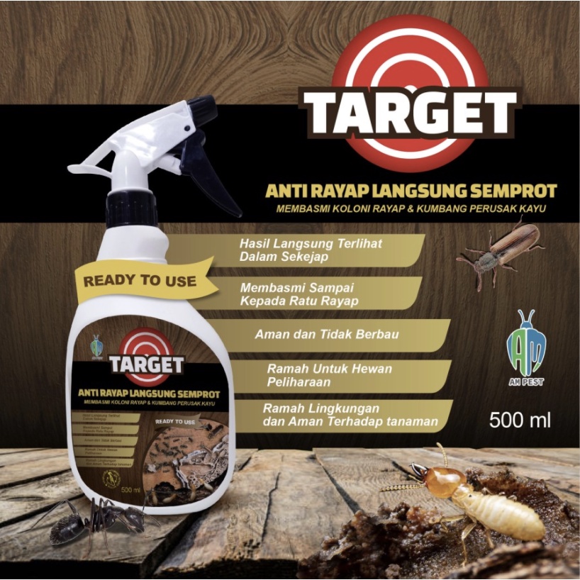 Jual TARGET - ANTI RAYAP SEMPROT - BASMI SARANG RAYAP - KOLONI - BASMI ...