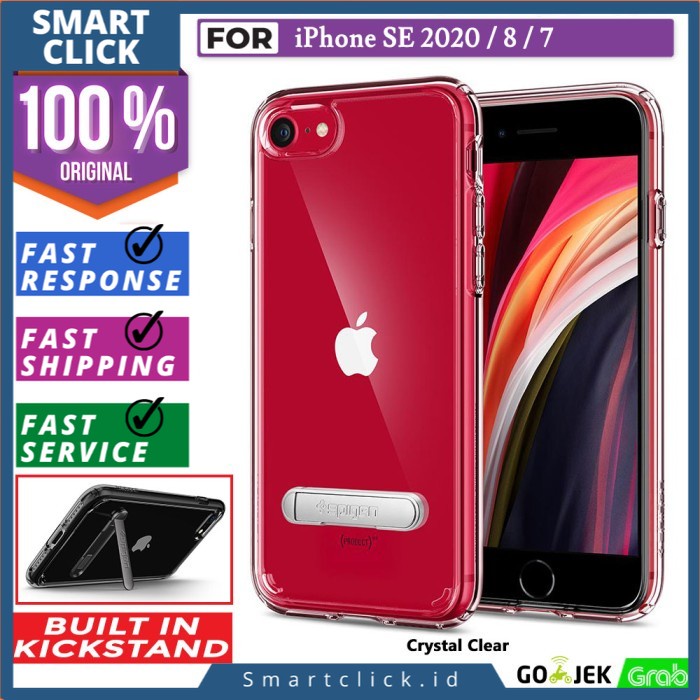 Jual Case iPhone SE 2020 / 8 / 7 Spigen Ultra Hybrid S Stand Casing