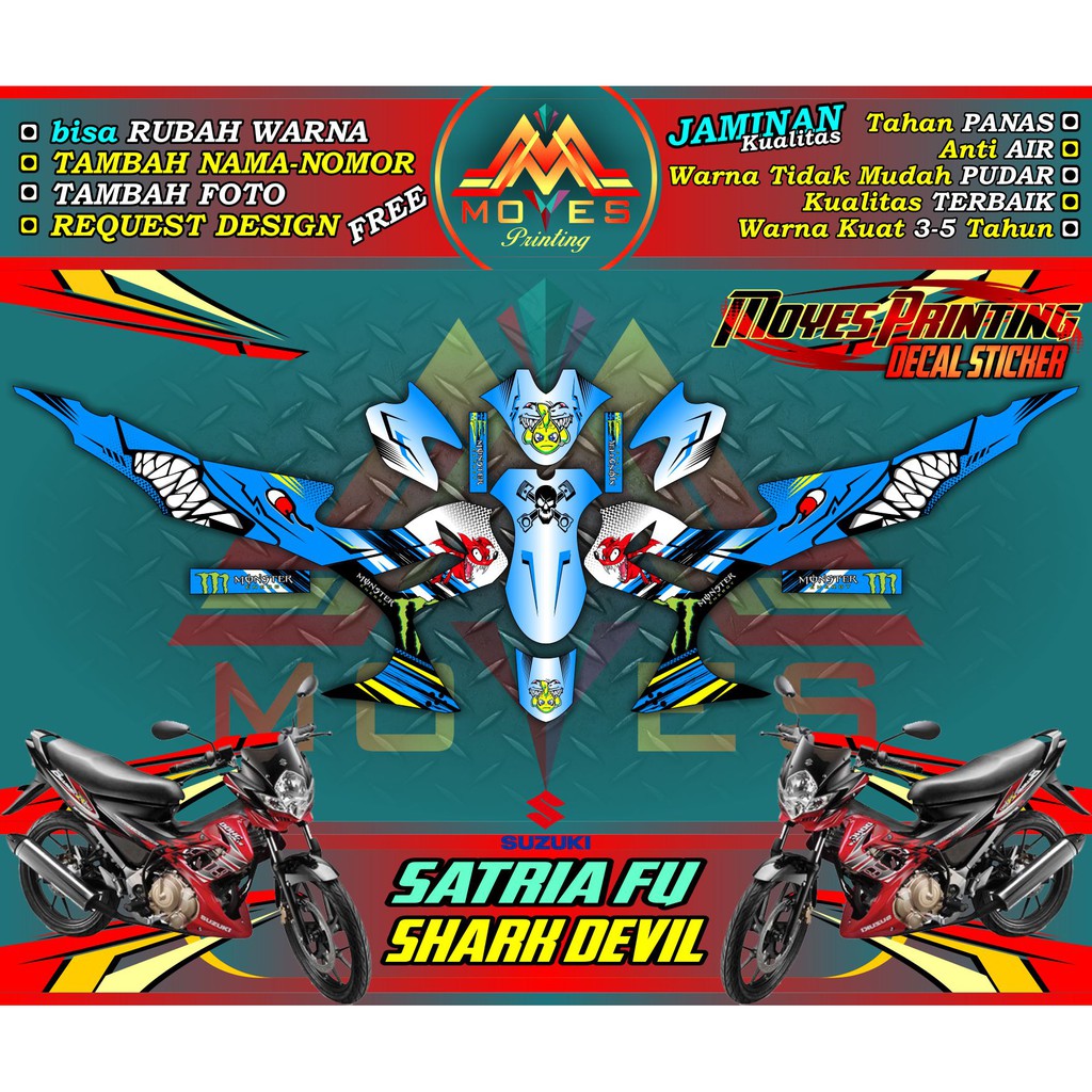 Jual sticker motor full body suzuki satria fu 150 - decal stiker satria ...