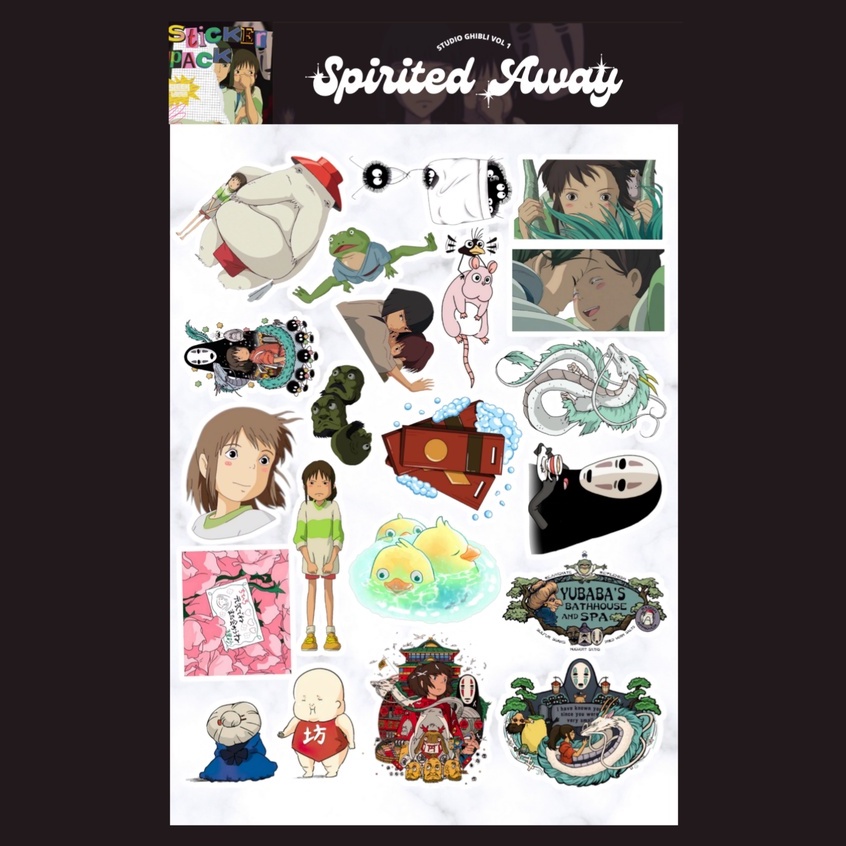 Jual Studio Ghibli vol 1 Sticker Sheet | Shopee Indonesia