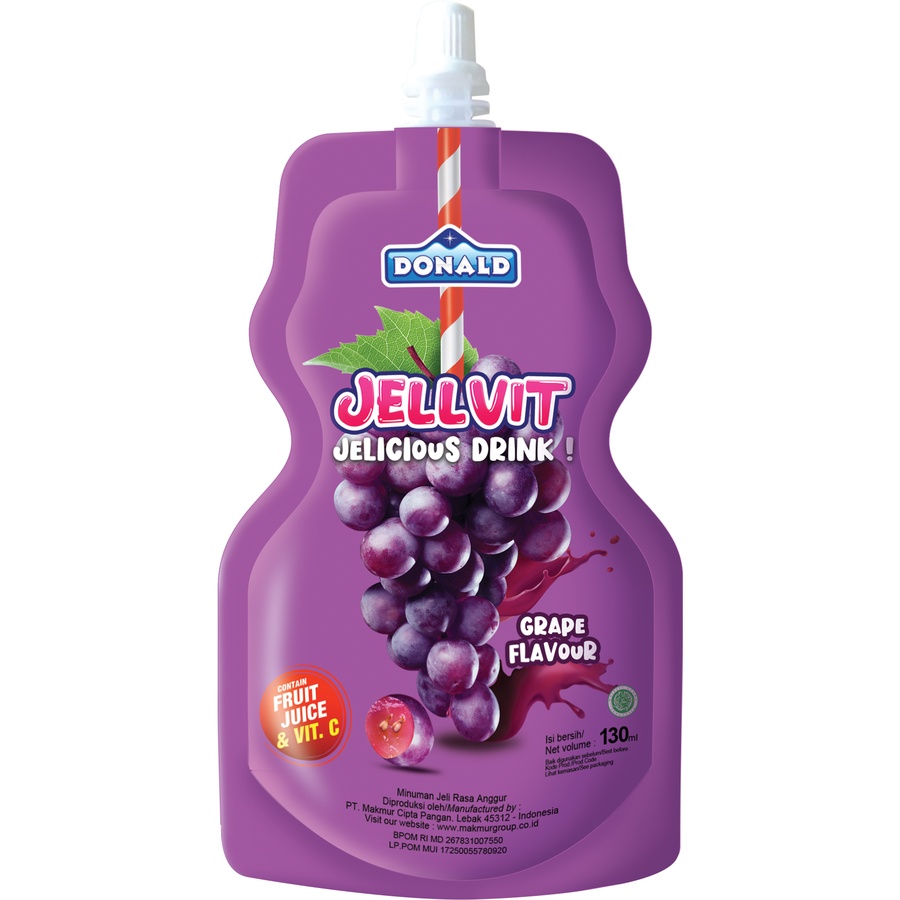 Jual Donald Jelly Vit Jelicious Drink Fruit Juice Vit C Minuman Jelly