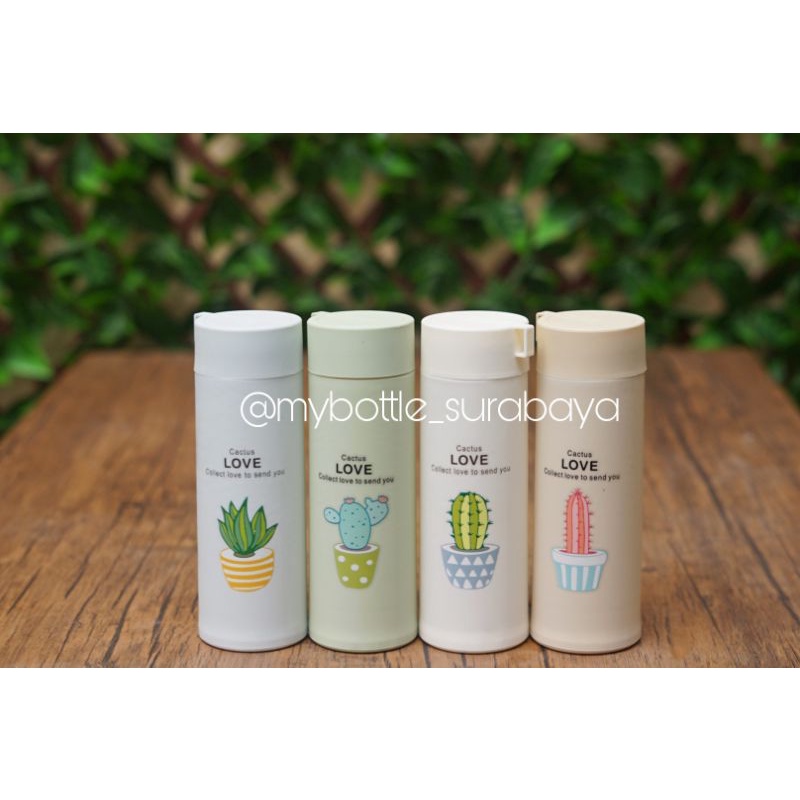 Jual Botol Kaktus Kaca Botol Cactus Tumbler Kaktus Non Box Souvenir Botol My Bottle Minimal