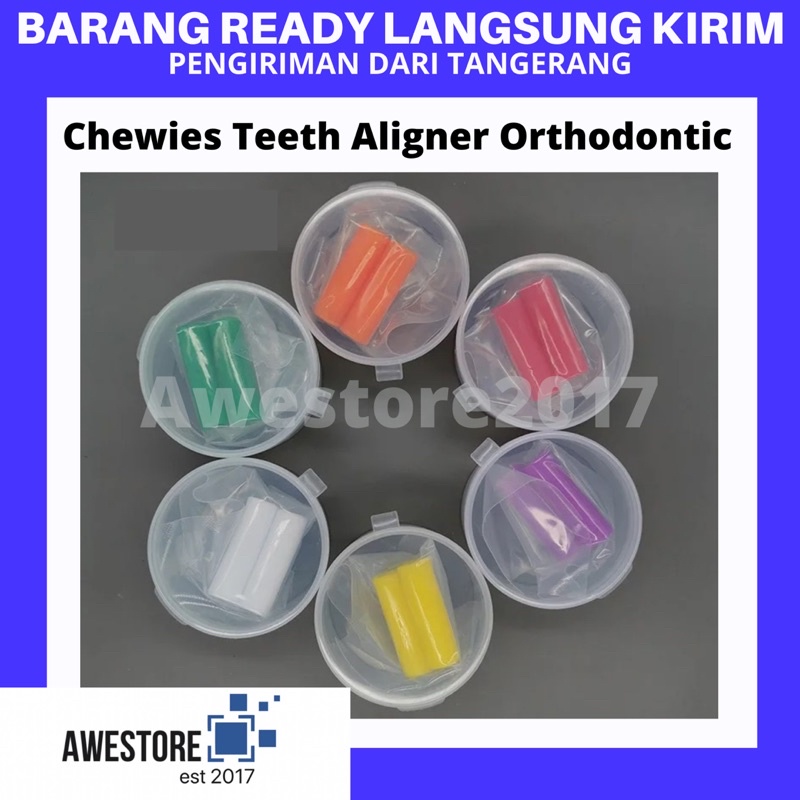 Jual Chewies Aligner Bite Gigi Dental Retainer Teeth Orthodontic Behel Box Shopee Indonesia