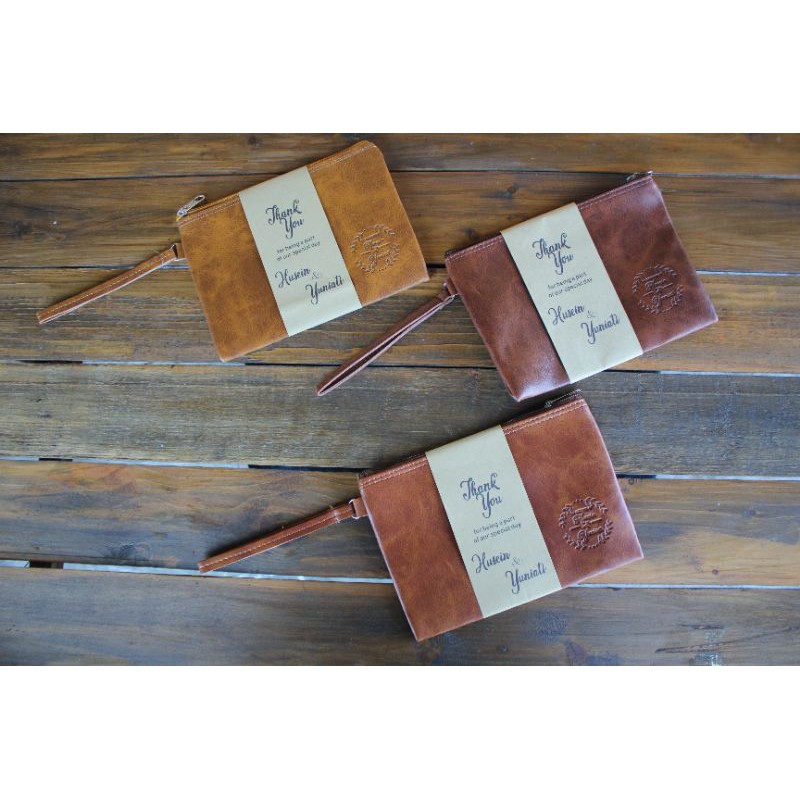 SOUVENIR PERNIKAHAN POUCH TEXTURE VINTAGE UKURAN 20X14 CM MINIM ORDER 100PCS