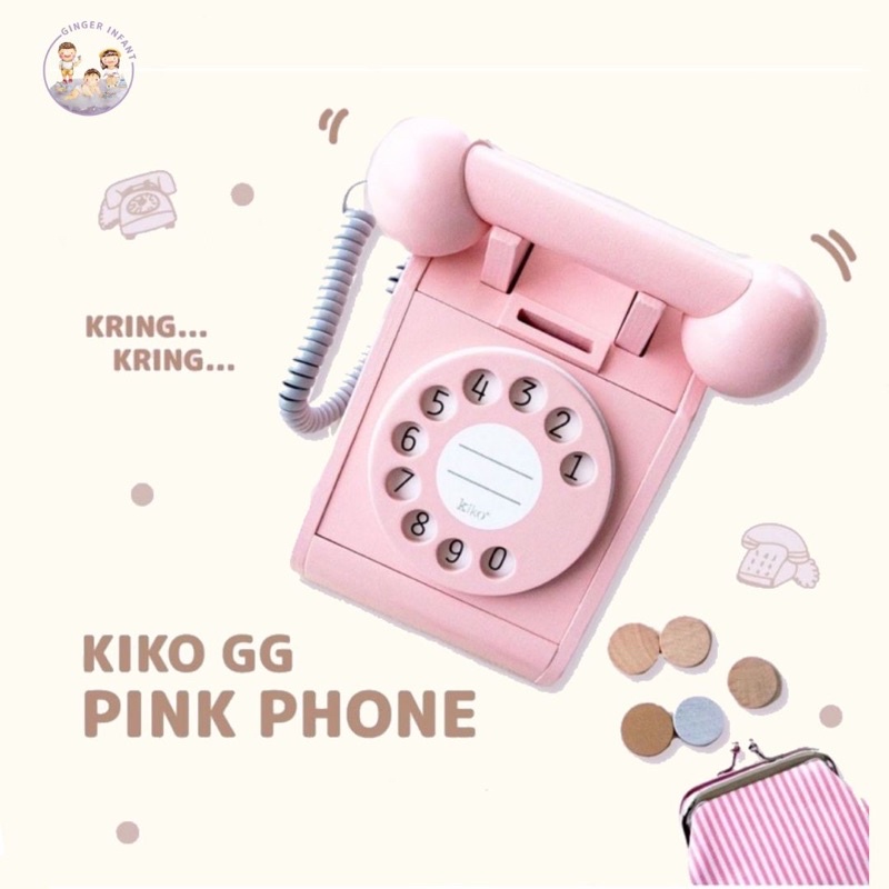Jual kiko gg pink Phone MAINAN TELEPON KAYU | Shopee Indonesia
