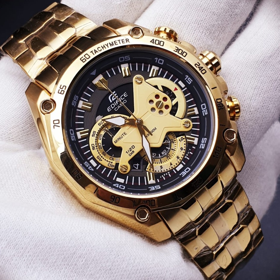 Edifice gold waterfall watch