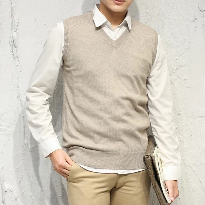 Jual DR. Knitwear Rompi Rajut Pria, Rompi Rajut Cowok, Rompi Rajut