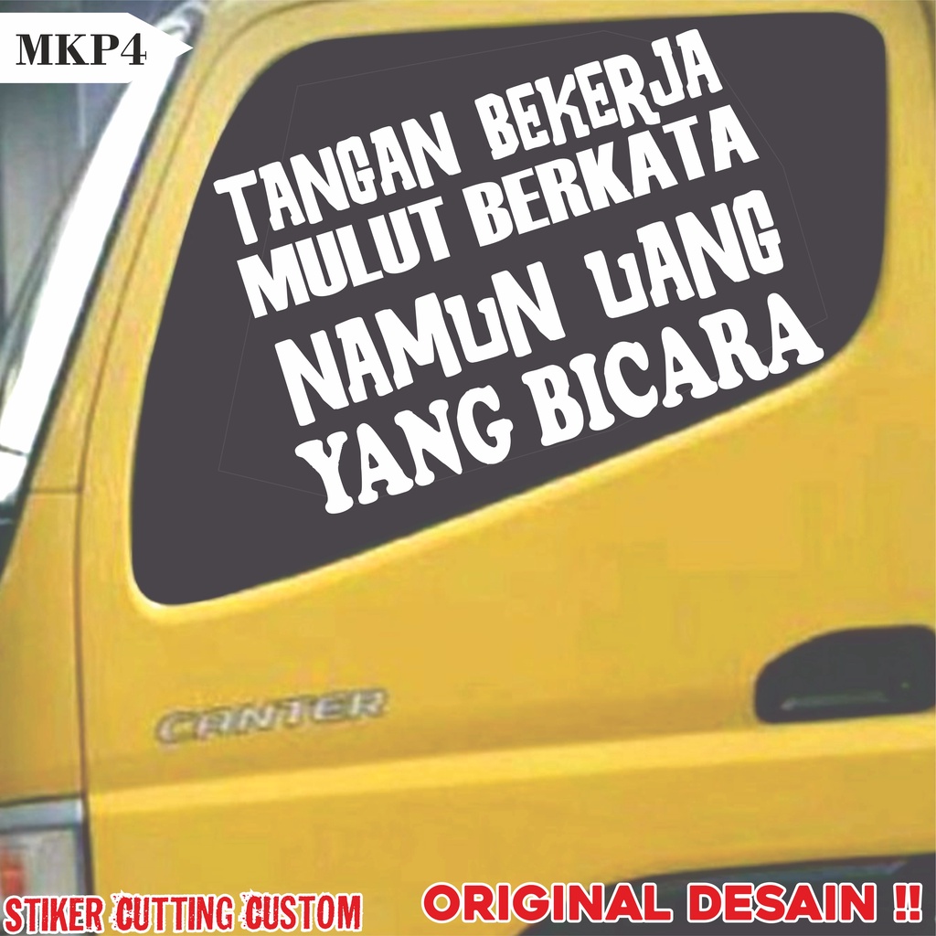 Jual Stiker Cutting Kata Kata Lucu Untuk Variasi Kaca Mobil Pick Up Truck Canter Angkutan Umum 4954