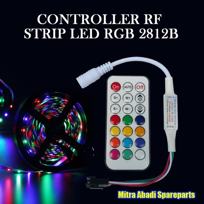 Jual Controller Remote Wireless RF LED Strip RGB 5050 WS2812B DC 5V-24V ...