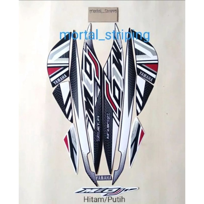 Jual Sticker Striping Full Set Lis List Bodi Yamaha Motor Mio J Tahun