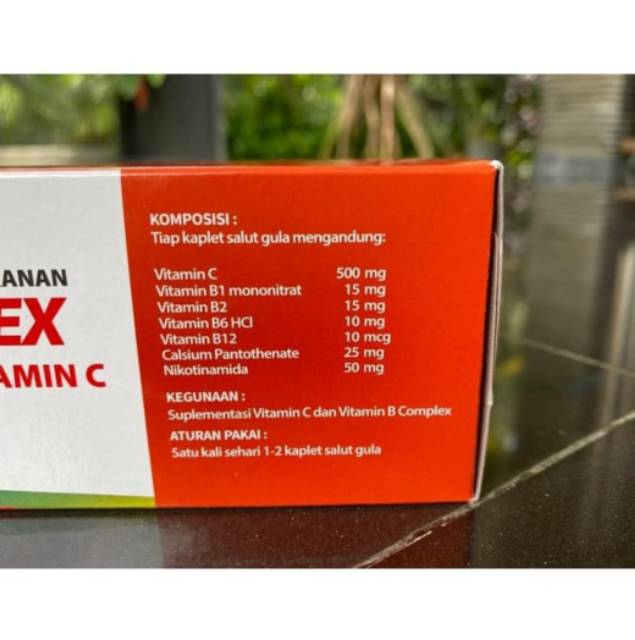 Jual Multivitamin SAMCORBEX vitamin C 500mg & B Complex isi 100 tablet ...