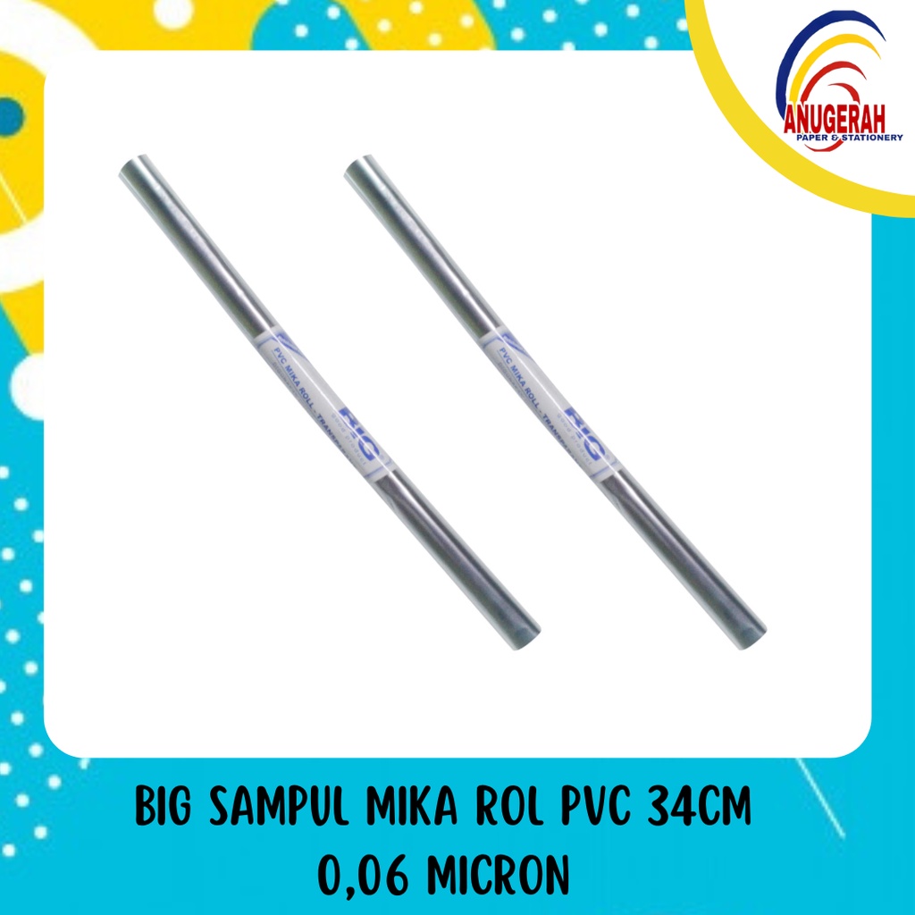 Jual BIG SAMPUL MIKA ROL PVC 34CM 0,06 MICRON (PAK) | Shopee Indonesia