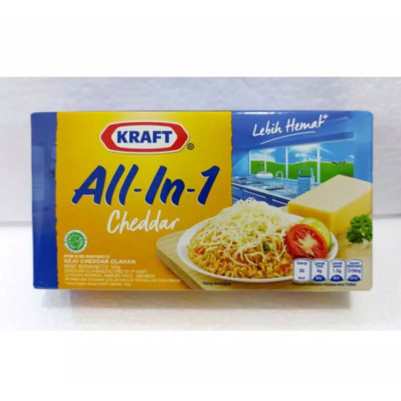 Jual Keju Kraft All In One 165gr // Keju Kraft Cheddar | Shopee Indonesia