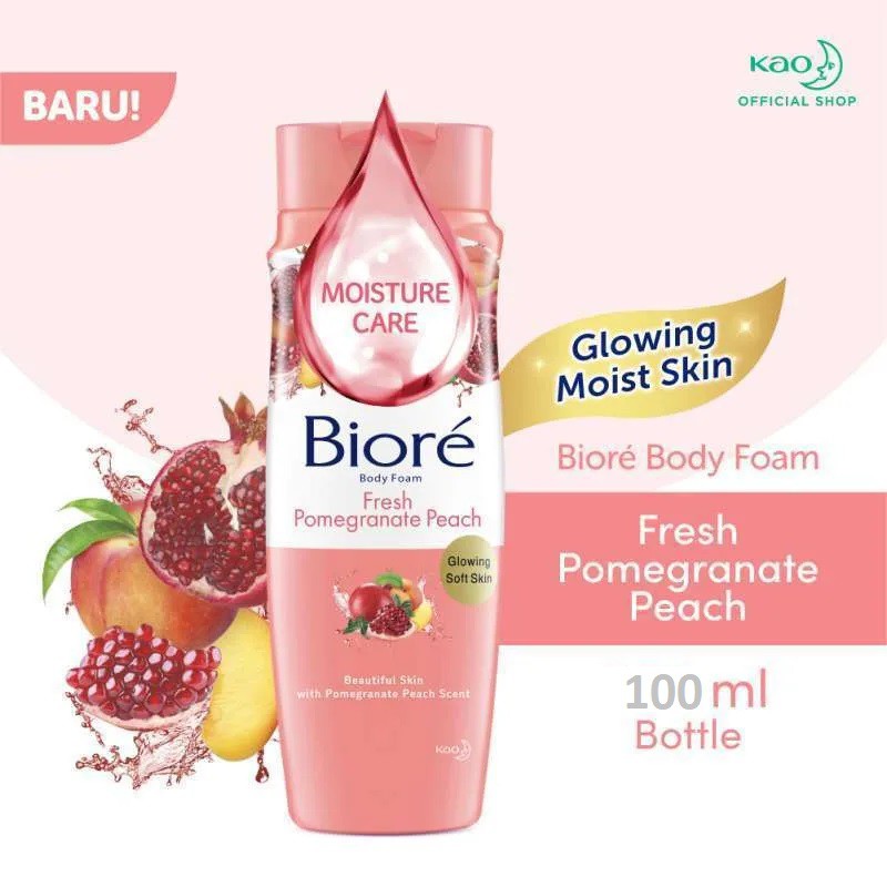 Jual Biore Beauty Body Foam Fresh Pomegranate Botol Ml Shopee