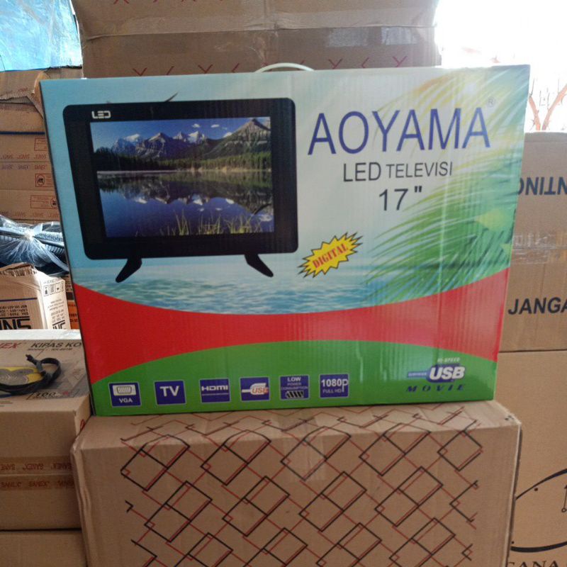 Jual TV LED 17" Tv Digital HD Display 1080p Tv Usb Tv AOYAMA - 17 INCH ...