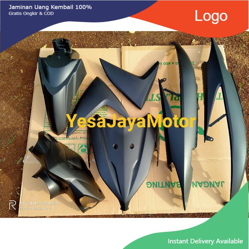 Jual Full Body Halus Honda Vario Fi 110 LED Warna Hitam Doff (Barang