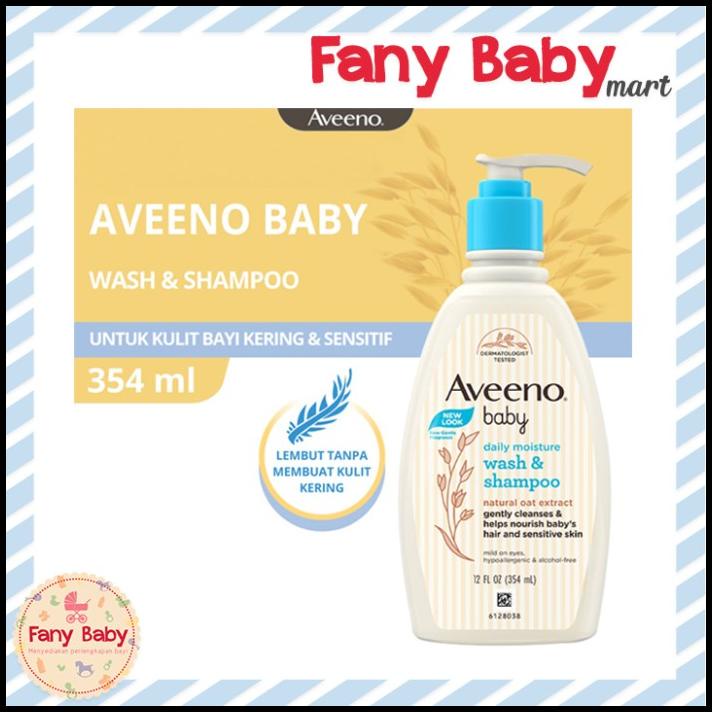Jual Aveeno Baby Wash & Shampoo With Natural Oat Extract 12Oz / 354Ml ...