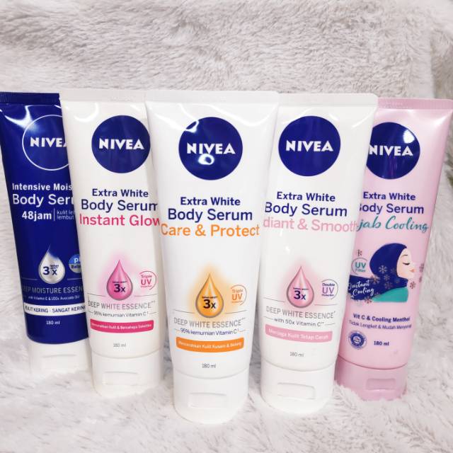 Jual Nivea Extra White Instant Glow Body Serum 180 Ml ~ Original 100