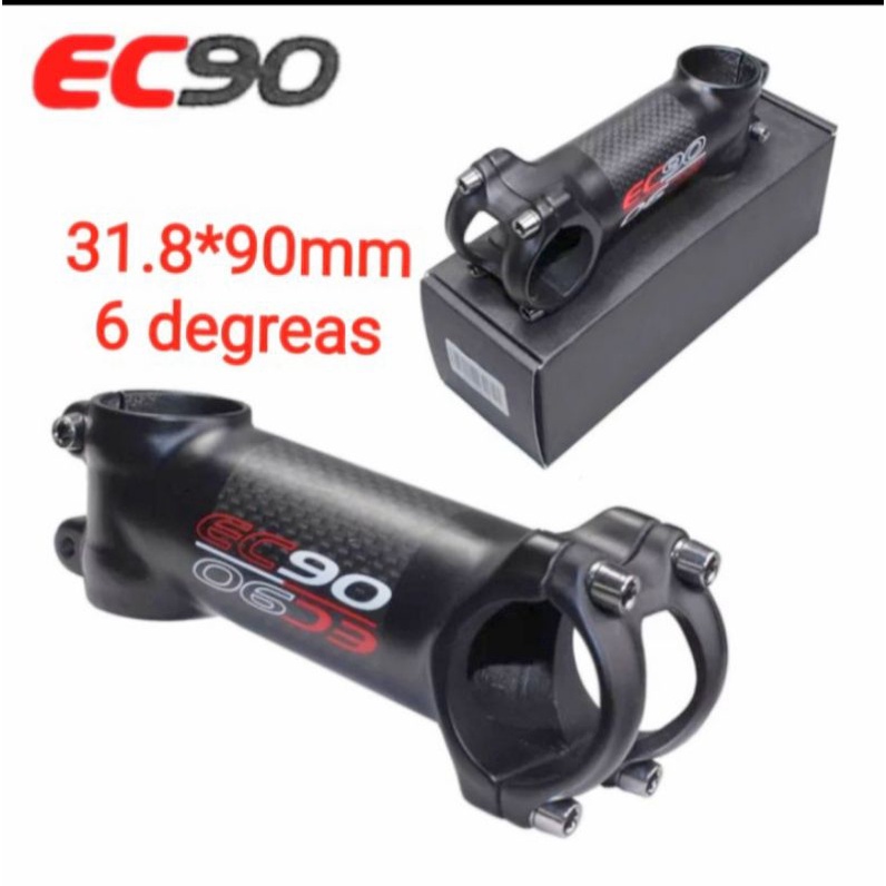 Jual Stem Stang Carbon EC90 Fiber Aluminium Riser Stem 6 Derajat Setang ...
