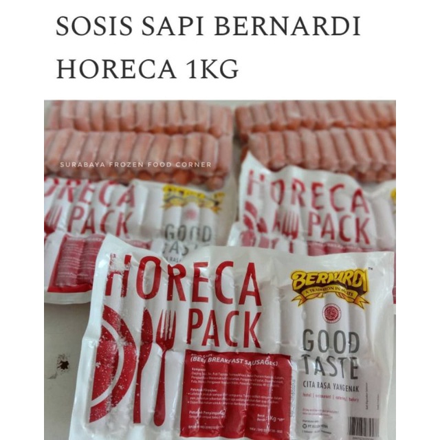 Jual Sosis Sapi Horeca Bernardi 1kg Shopee Indonesia