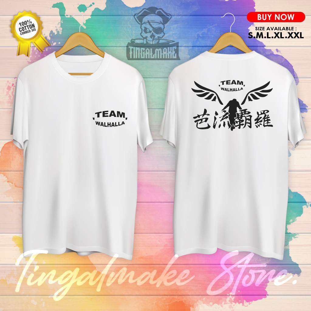 Jual Kaos Team Walhalla Tokyo Revengers Prinsu Valhalla | Kaos Anime ...