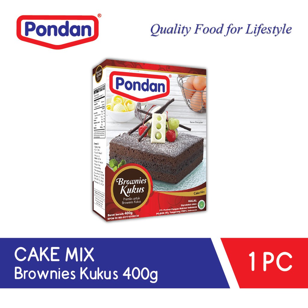 Jual Pondan Brownies Kukus 400g Shopee Indonesia