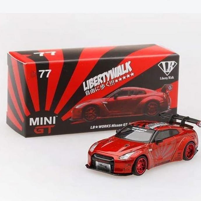 Jual Minigt Mini Gt Nissan Gtr Candy Red Lb Works Type 1 Rear Wing