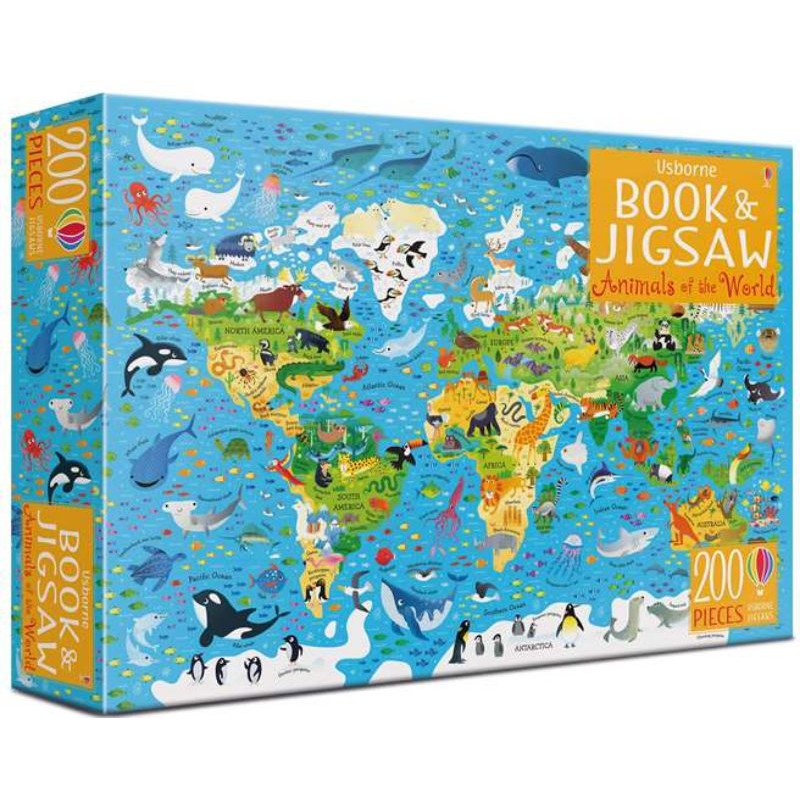 Jual [EB] Usborne Book & Jigsaw Animals of the World (puzzle) | Shopee ...