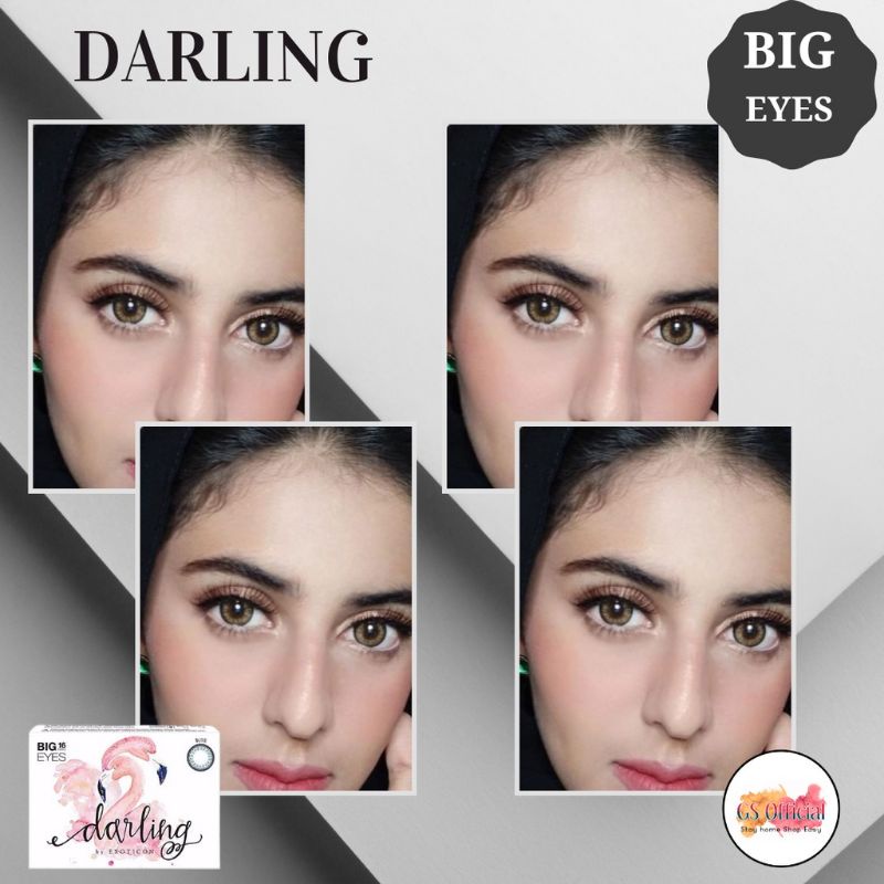 Jual PROMO DARLING Softlens/Soplen Normal Big Eye Dm 16mm (Free Tempat ...