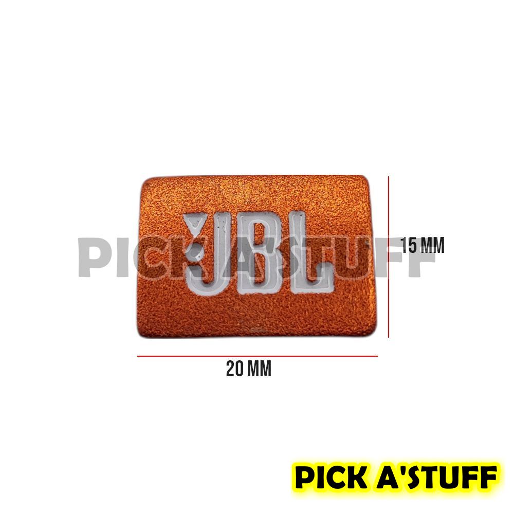 Jual Emblem Aluminium Sticker Decals 3D Logo JBL Orange Audio Speaker ...