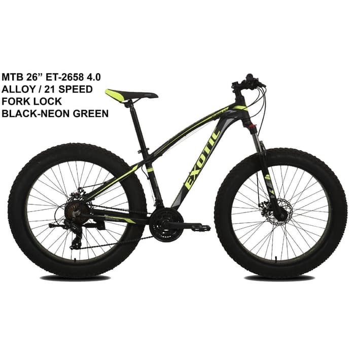 Exotic 2658 Mtb Fat Bike For Sale Sepeda Gunung Exotic 2618 Exotic 
