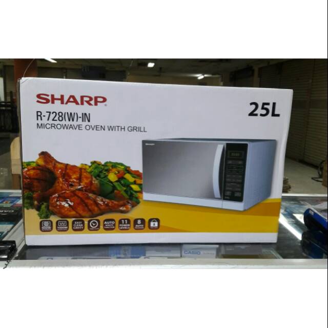 Jual SHARP MICROWAVE R - 728 OVEN WITH GRILL ORIGINAL | Shopee Indonesia