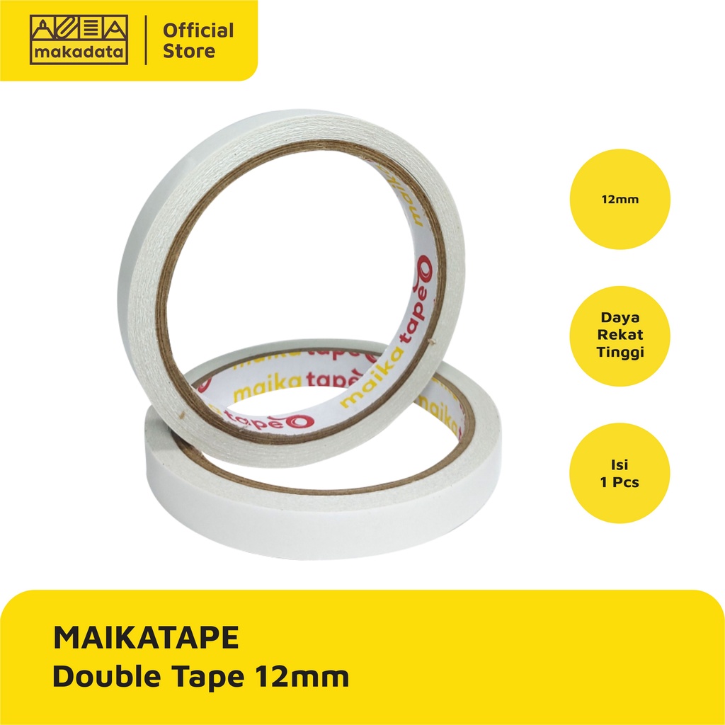 Jual Isolasi Double Tape Maikatape 12mm Murah Shopee Indonesia