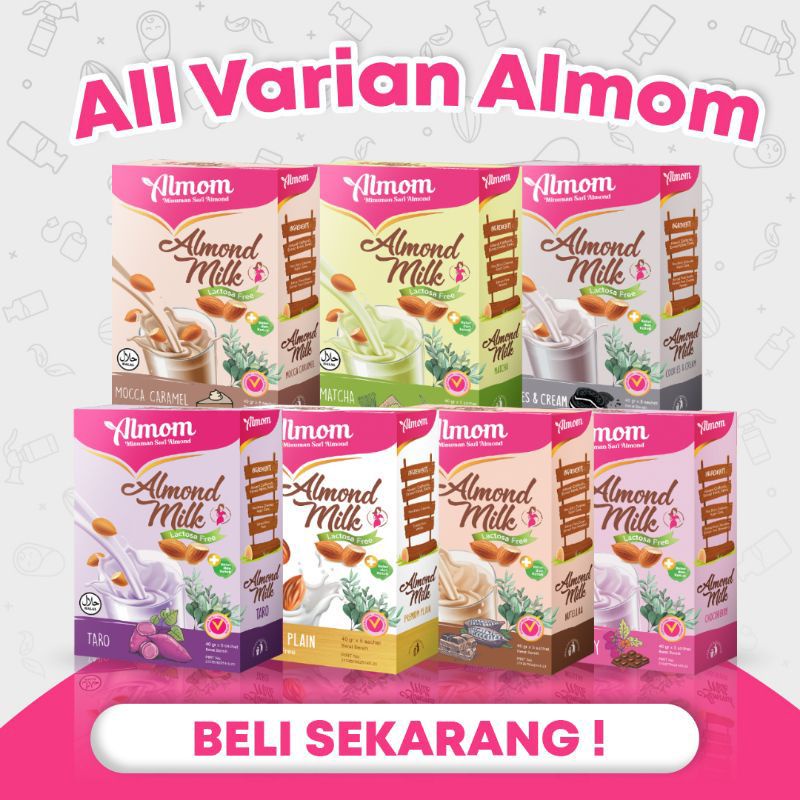 Jual Almom Booster Milk Powder Yummy Pelancar Asi Sari Almond Susu