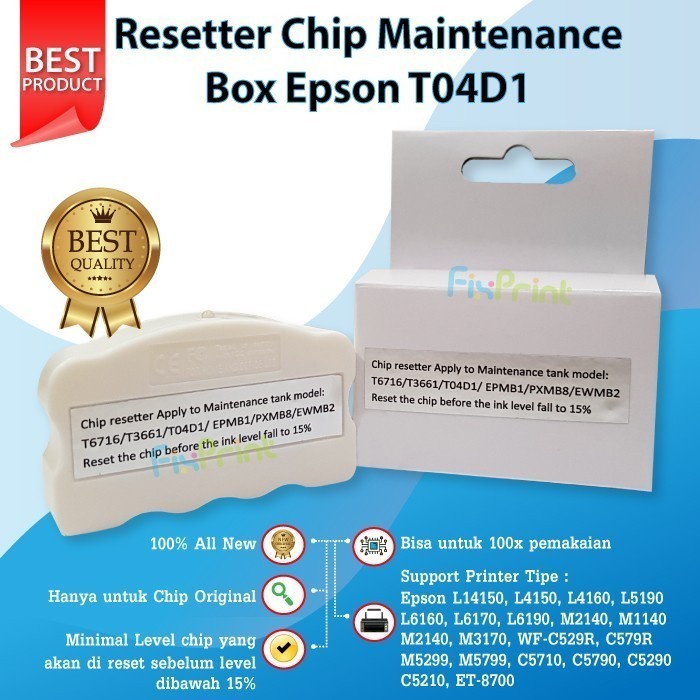 Jual Resetter Chip Maintenance Box T6716 Printer Epson Wf C5290 C5790 C579r Shopee Indonesia 0886