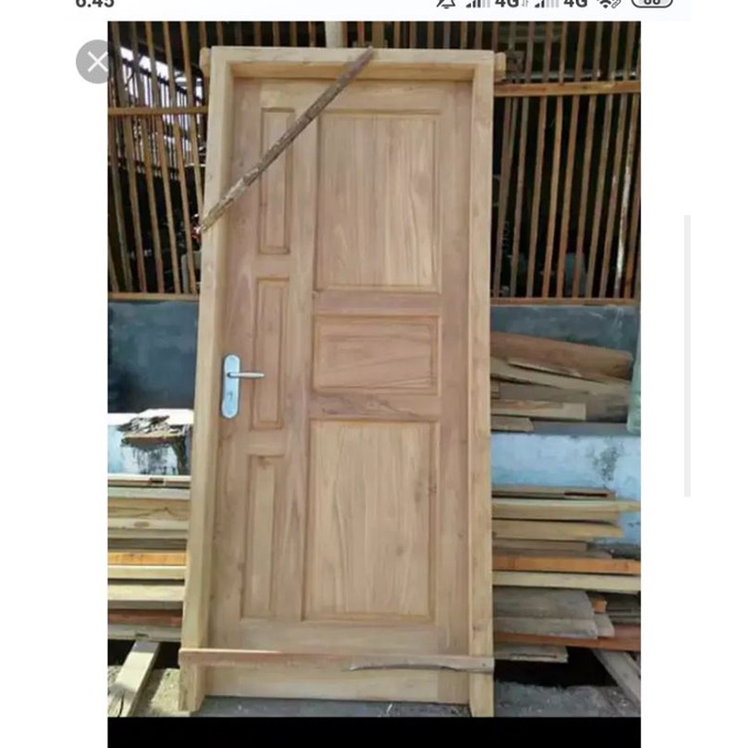 Jual kusen pintu/jendela kusen/pintu kamar bahan kayu jati | Shopee