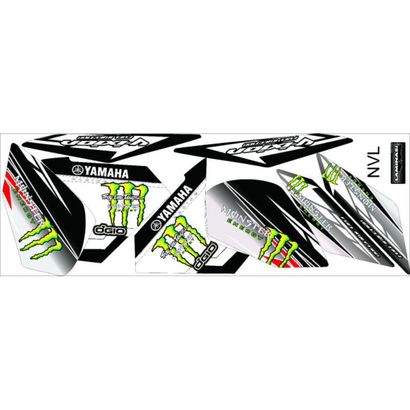 Jual Stripping Stiker Variasi Vixion New Vixion Lighting Variasi Stiker