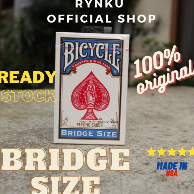 Jual KARTU REMI BICYCLE BRIDGE SIZE BIRU BLUE PLAYING CARDS | Shopee ...