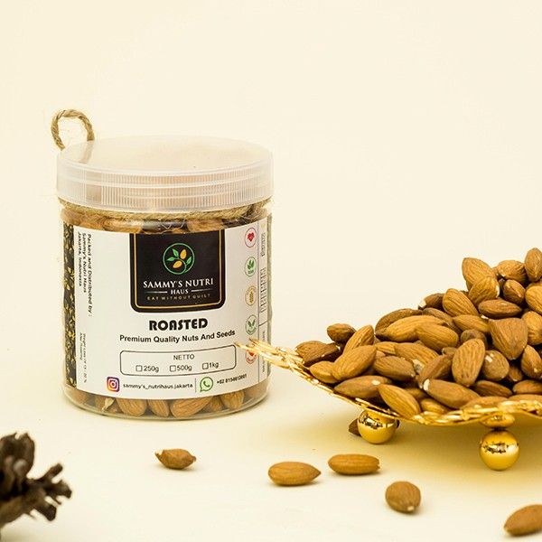 Jual 250GM PREMIUM ALMONDS AUSTRALIA NATURAL & ROASTED | Shopee Indonesia