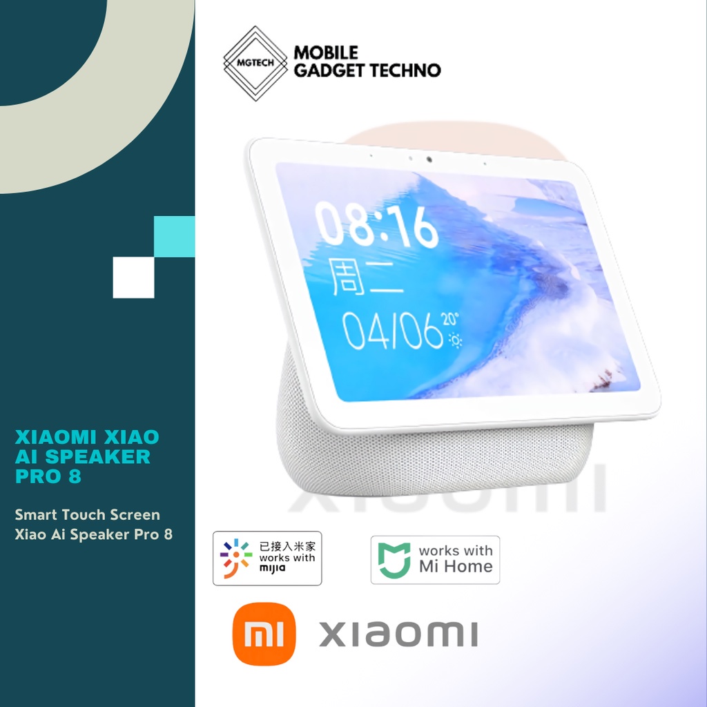 Jual Xiaomi Xiao AI Smart Touch Screen Speaker Pro 8 Bluetooth WiFi ...