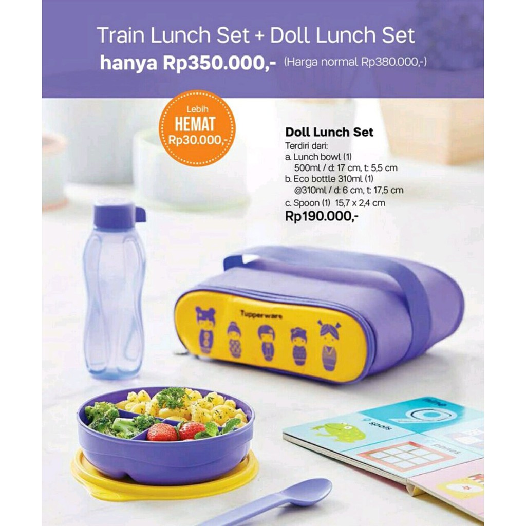 Doll lunch store set tupperware