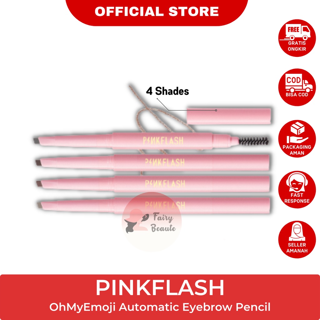 Jual PINKFLASH OhMyEmoji Automatic Eyebrow Pencil Tahan Air Pigmen ...