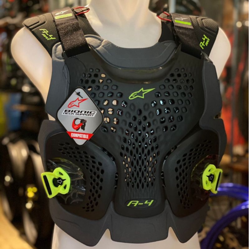 Alpinestars A-4 Max - Protezione Petto, Costole E Schiena Per Moto, Con Piastre Rigide - Foto 5