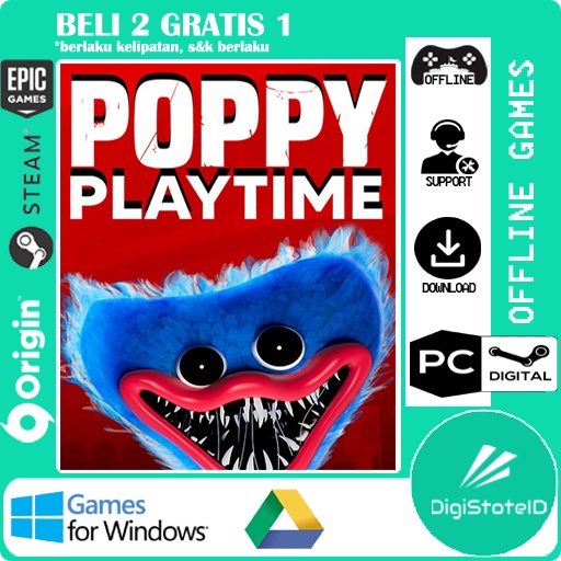 Promo POPPY PLAYTIME CHAPTER 2 - DVD - PC GAME - GAME PC LAPTOP - GAMING -  GOOGLE DRIVE - Kota Depok - Wepro-shop
