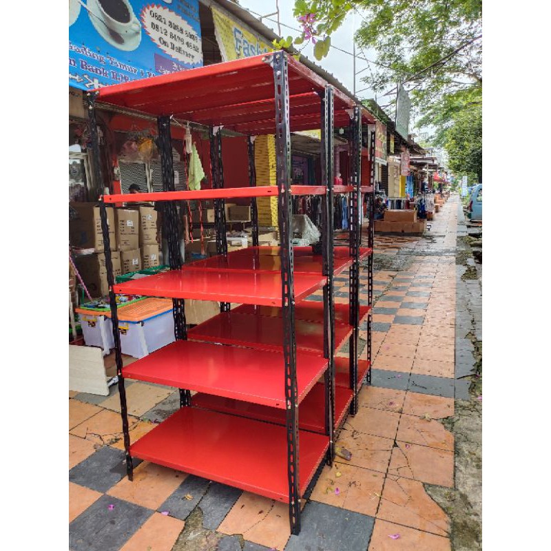 Jual Rak gudang serbaguna 5 susun. L 40cm p100cm /T200cm | Shopee Indonesia